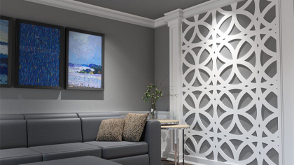 CNC cutting and routing of decorative panels